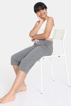 Rosaline Girls Disney Knit Cotton Capri - Anthra Melange — thumbnail 4